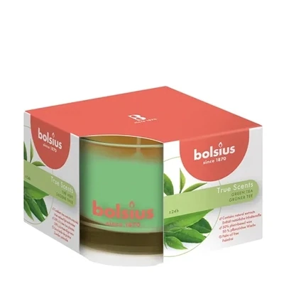Bolsius bougie parfumée True Scents thé vert 6x9cm