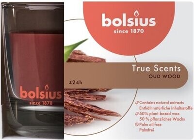Bolsius scented candle True Scents Oud wood 6x9 cm