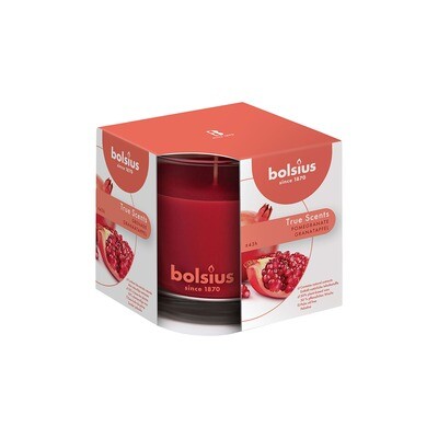 Bolsius scented candle True Scents pomegranate 9.5x9.5cm
