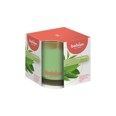 Bolsius scented candle True Scents green tea 9.5x9.5cm