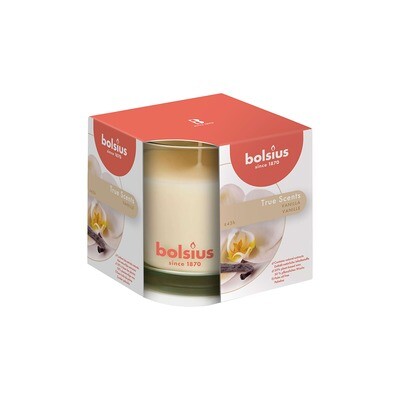 Bolsius bougie parfumée True Scents Vanille 9.5x9.5cm