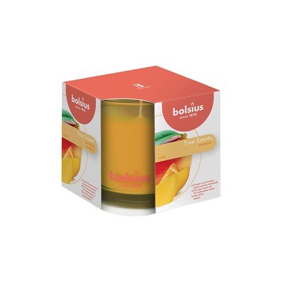 Bolsius bougie parfumée True Scents mangue 9.5x9.5cm