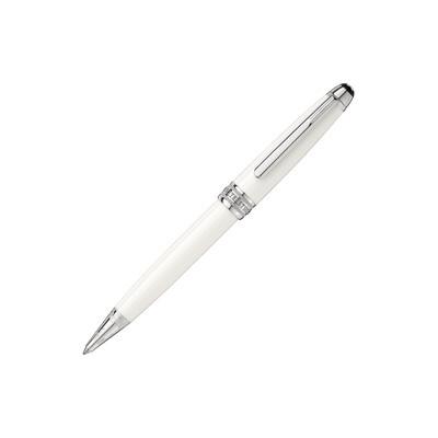 Ballpoint Pen - Meisterstück Solitaire White - Tribute to the Montblanc