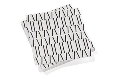 Paper napkins broken lines