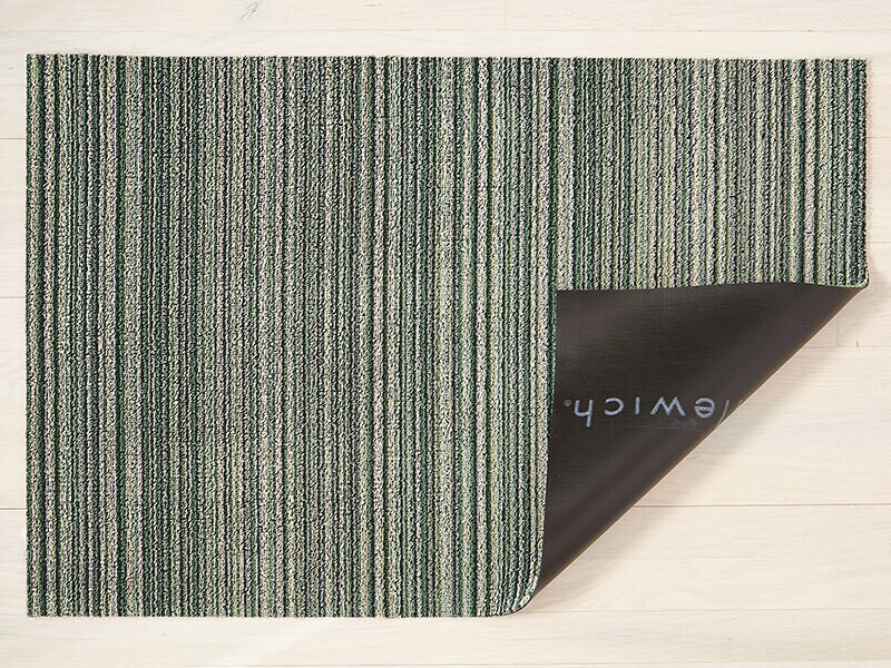 Chilewich | Skinny stripe doormat spearmint