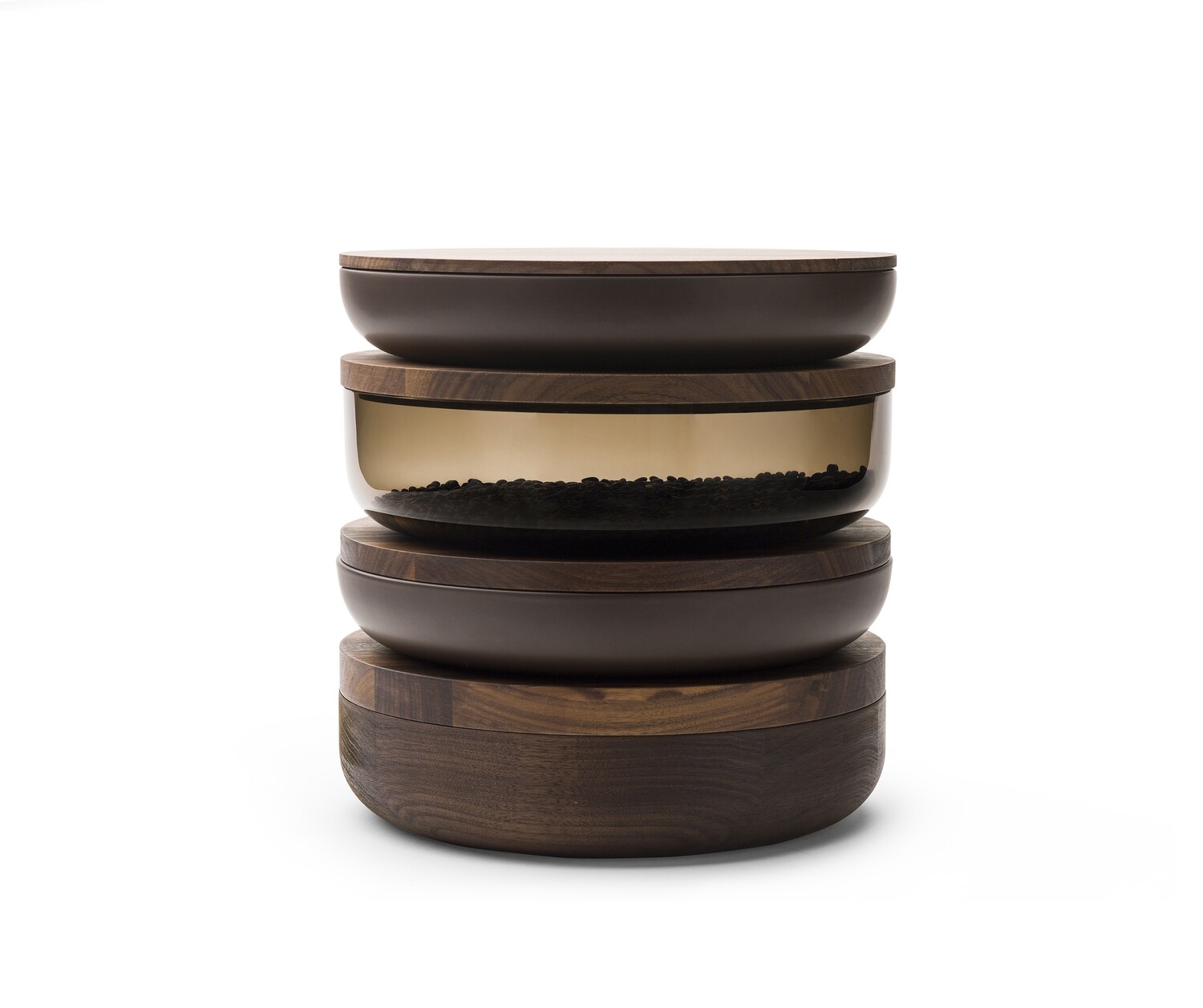When Objects Work | Vincent Van Duysen - Glass Brown lid walnut