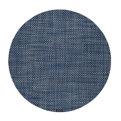 Basketweave placemat blue