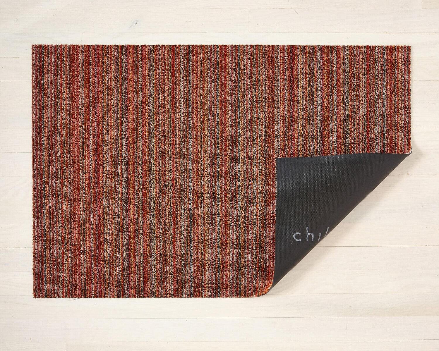 Chilewich | Skinny stripe doormat Orange