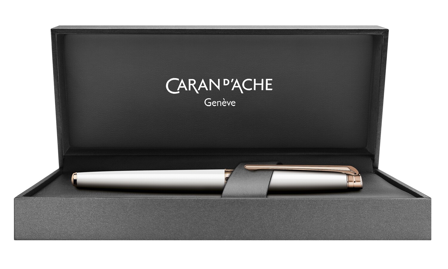 Caran d’Ache | Léman Slim White rosegold plated - Fountain pen