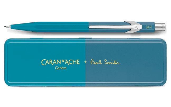 Caran d’Ache | Mechanical Pencil - Paul Smith edition - cyan/steel