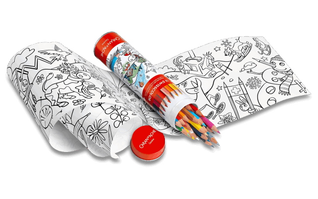 Caran d’Ache | Swisscolor Tube 18 Water Pencil + Poster