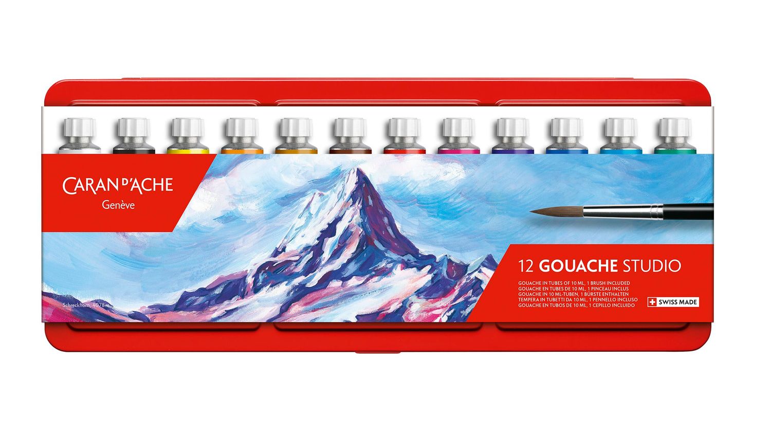 Caran d’Ache | 12 Gouache Studio tube