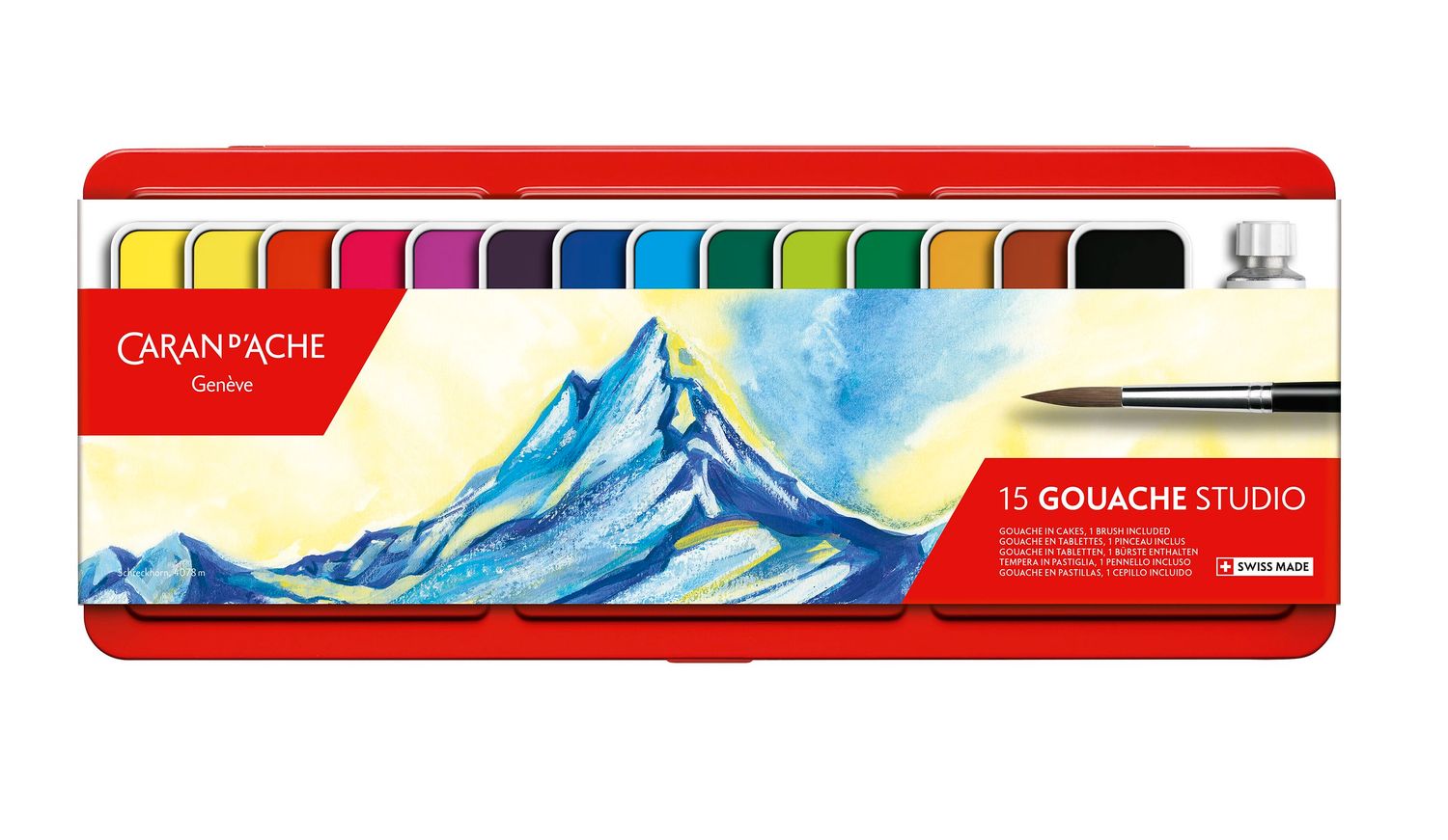 Caran d’Ache | 12 Gouache Studio cakes