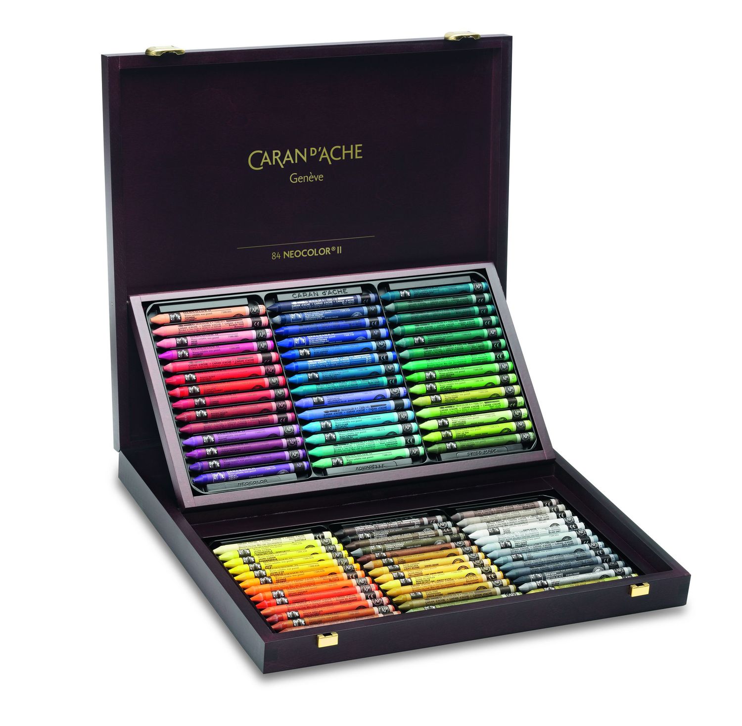 Caran d’Ache | Classic Neocolor pastels Wooden Box 84