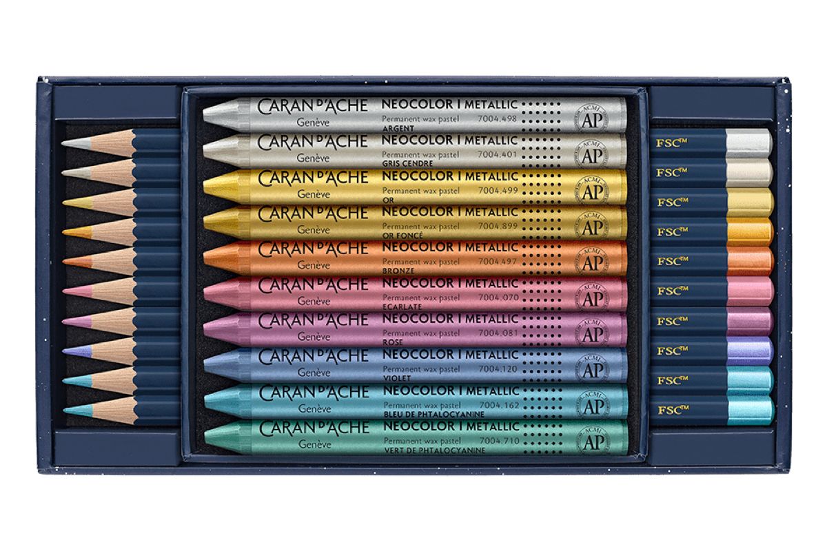 Caran d’Ache | Cosmic blue - Mixed media set