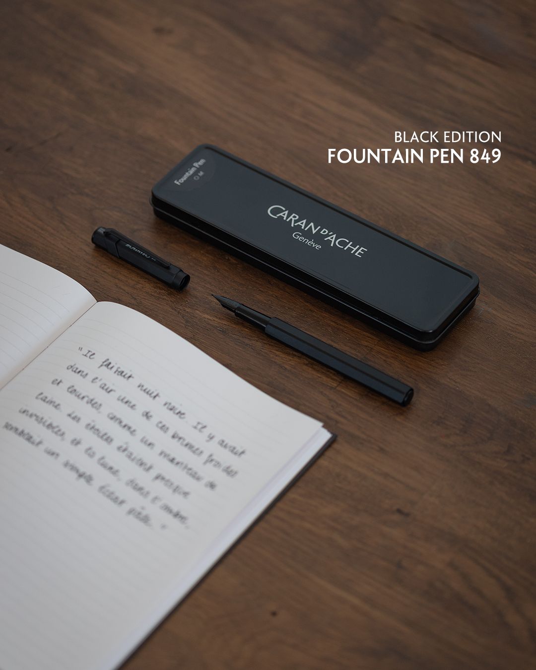 Caran d’Ache | Ecridor Black Code M fountainpen 849