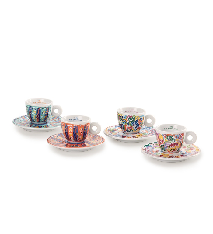 Illy Art Collection | Sol Calero 4 Espresso-kopjes