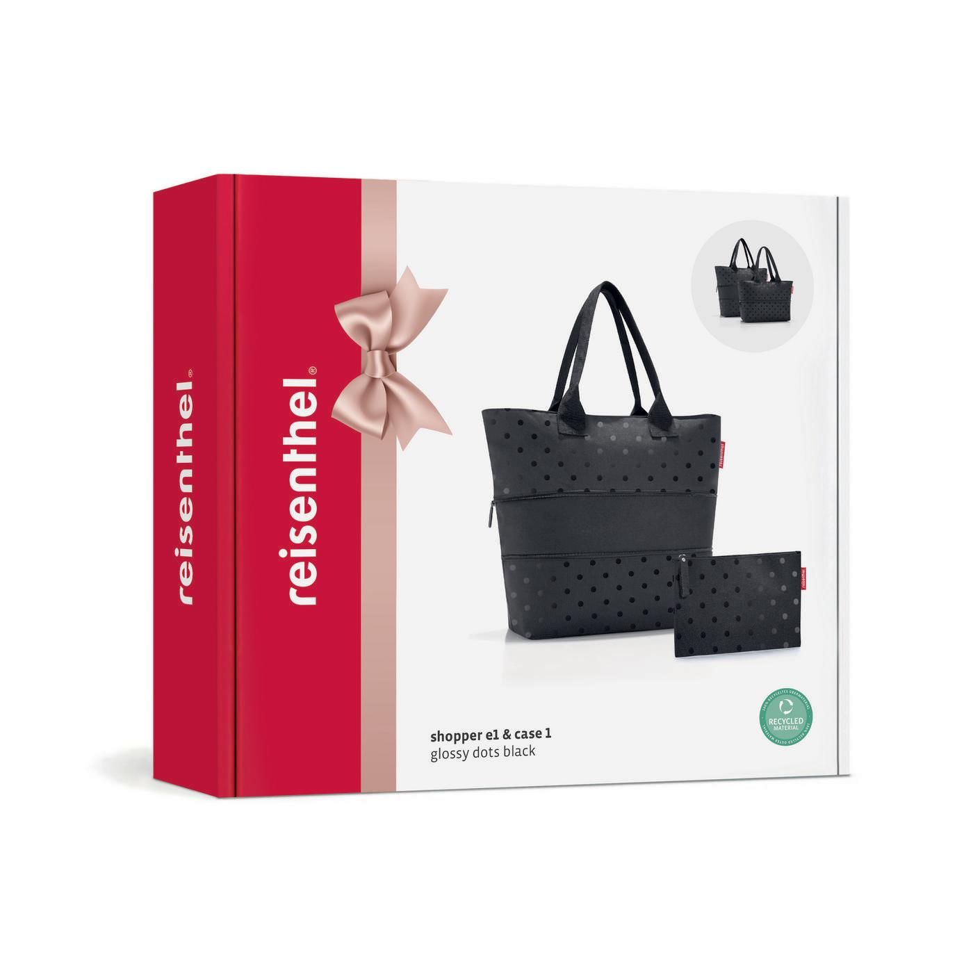 Reisenthel | shopper e1 glossy dots black