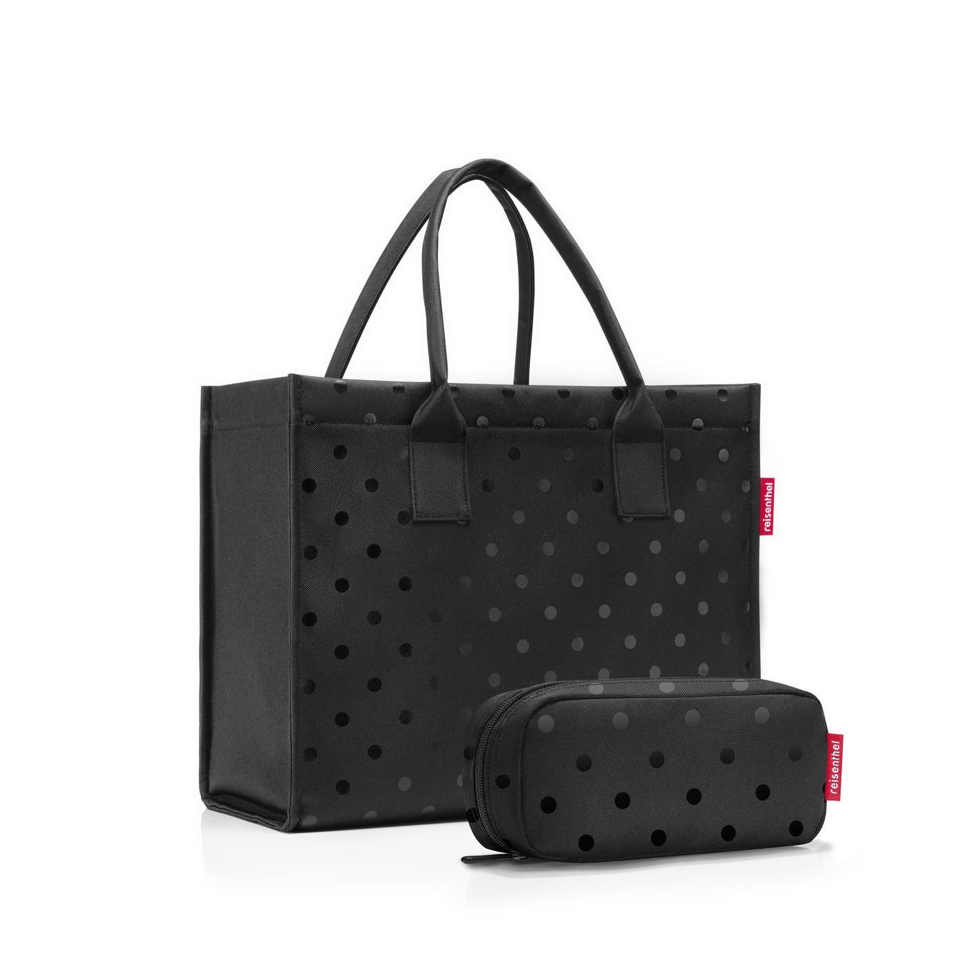 Reisenthel | daily shopper giftset glossy dots black