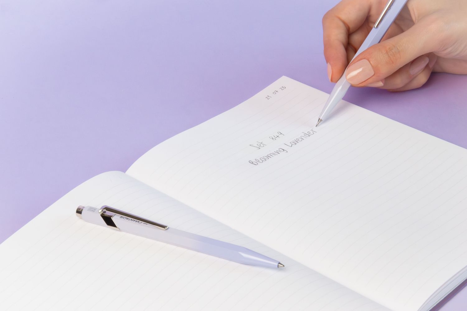 Caran d’Ache | set 849 Blooming Lavender BP/MP