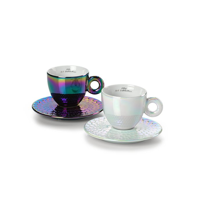 Illy Art Collection | John Armleder 2 cappuccino-kopjes