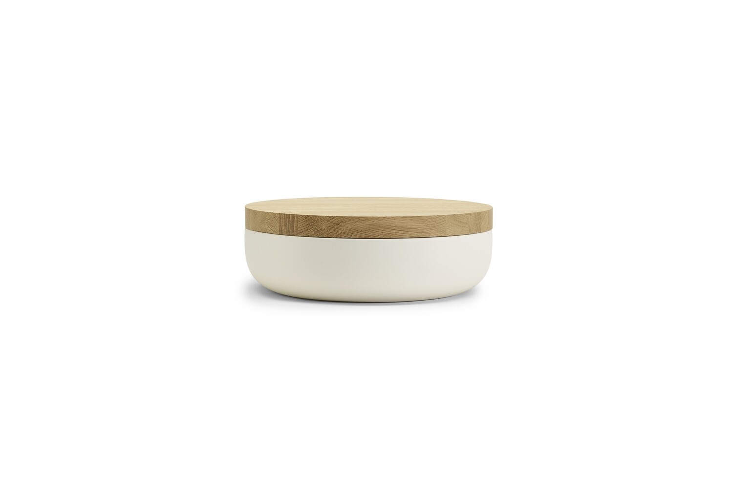When Objects Work | Vincent Van Duysen - White Ceramic 7H lid 2cm oak