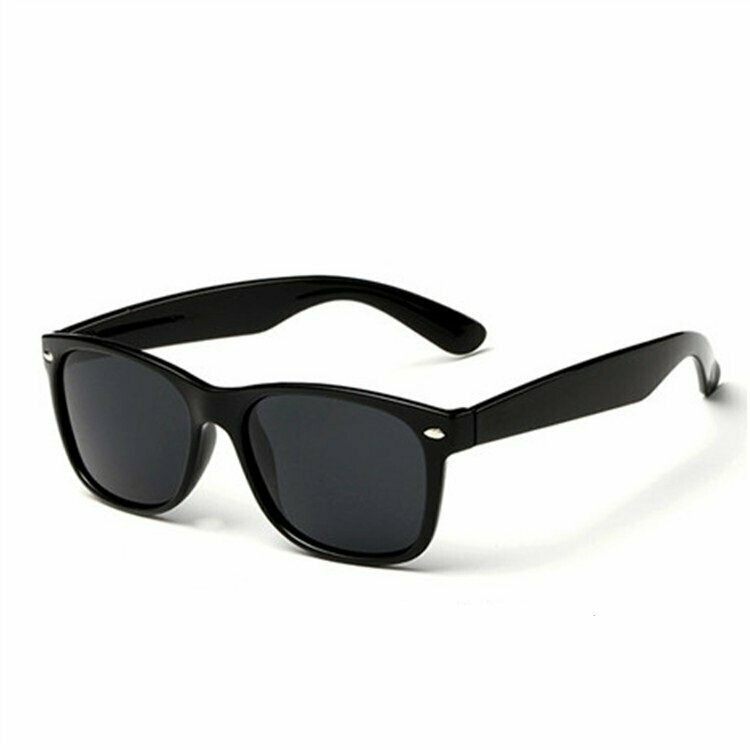 Lunettes de soleil look rétro, modèle Wayfarer, couleur noire, UV 400, neuves