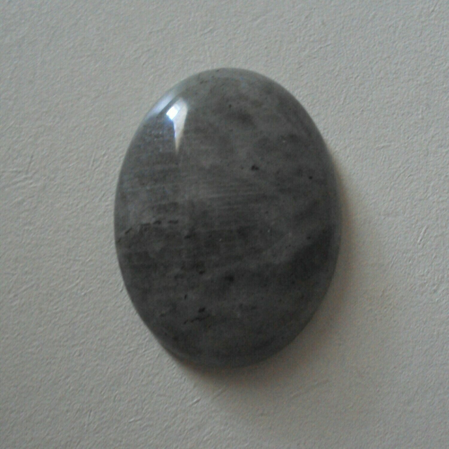 Presse papier ou figurine déco, handmade, en pierre fine naturelle labradorite, motif cabochon, neuf