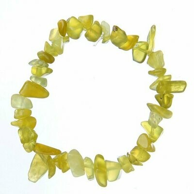 Bracelet handmade en pierre fine naturelle citrine, perles baroques,  diam : 5,5 cm, neuf