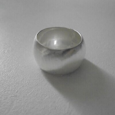 Bague plaqué argent sterling 925 rhodié, modèle anneau large, neuve - ? livraison gratuite - Bague plaqué argent sterling 925 rhodié, modèle anneau large, neuve - ? livraison gratuite -