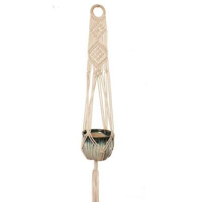 Porte plante en macramé, handmade, pour déco murale, maison ou jardin, neuf