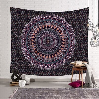 Poster-tenture en tissu , motif mandala, 95 cm sur 73 cm, neuf