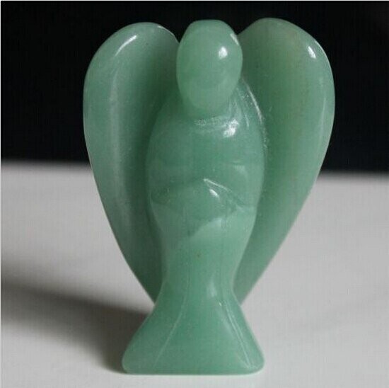 Sculpture ou figurine déco, handmade, en pierre fine naturelle  jade de chine, motif ange, neuf