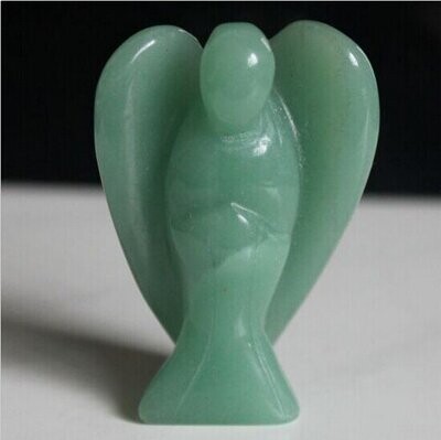 Sculpture ou figurine déco, handmade, en pierre fine naturelle  jade de chine, motif ange, neuf