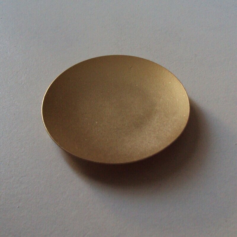 Plateau à bijoux ou autre en métal finition doré, diam : 10 cm, hauteur de 1,5 cm, neuf