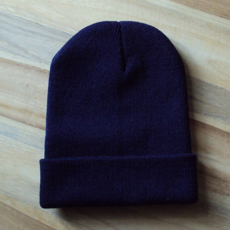 Bonnet automne-hiver, casual-sportwear, coton/synth.,  couleur bleu marine, TU, neuf