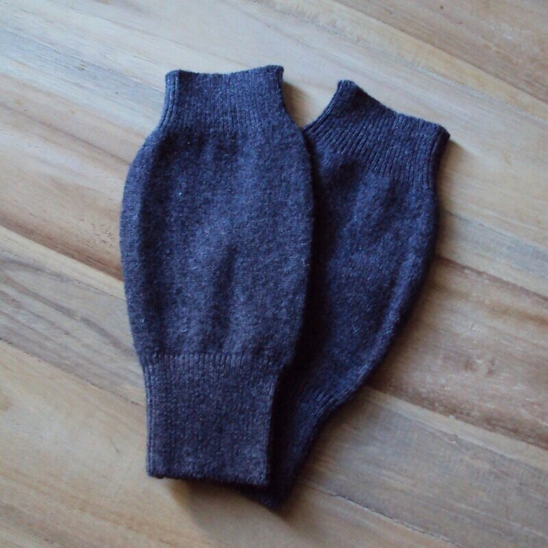 Gants-mitaines, casual, laine mélangée fines mailles, TU, neuves