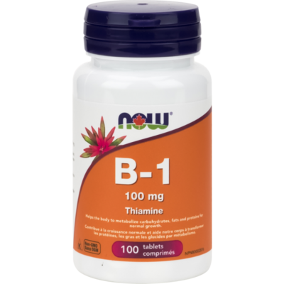 Now Vitamin B1(thiamin) tablets, 100 count