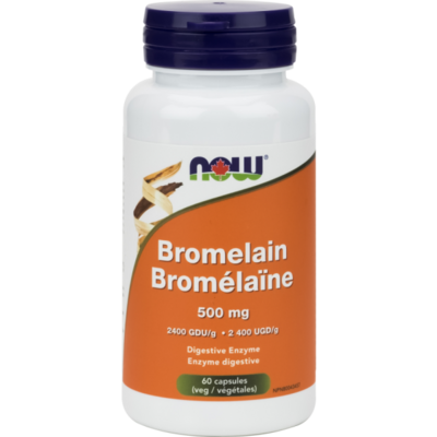 Now Bromelaine, 500mg, tablets, 60 count
