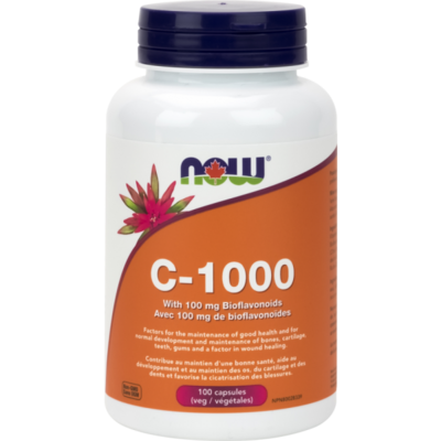 Now Vitamin C1000mg/100 Bioflavanoids, tablets, 100 count