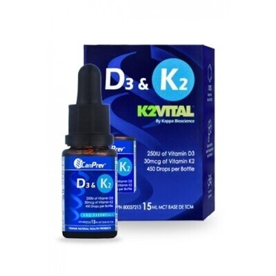 CanPrev Vitamin D3K2, drops, 15ml