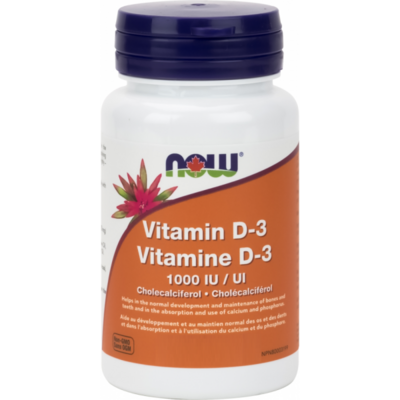 Now Vitamin D3 1000iu, softgels,360count
