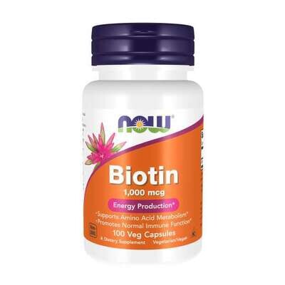 Now Biotin 1000 mcg,capsules,100 count