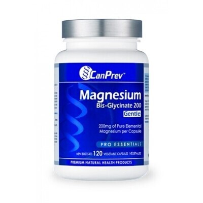 CanPrev Magnesium Bis-Glycinate 200mg, 120 v-caps