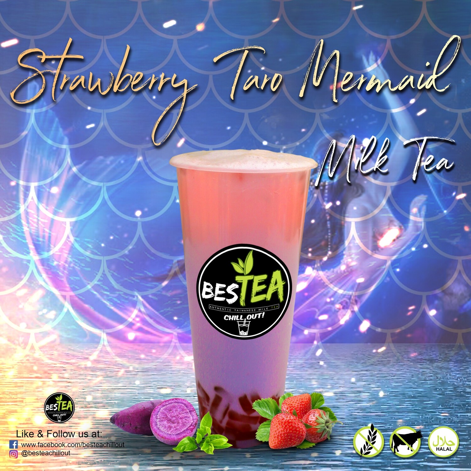 Strawberry Taro Mermaid (Jumbo)
