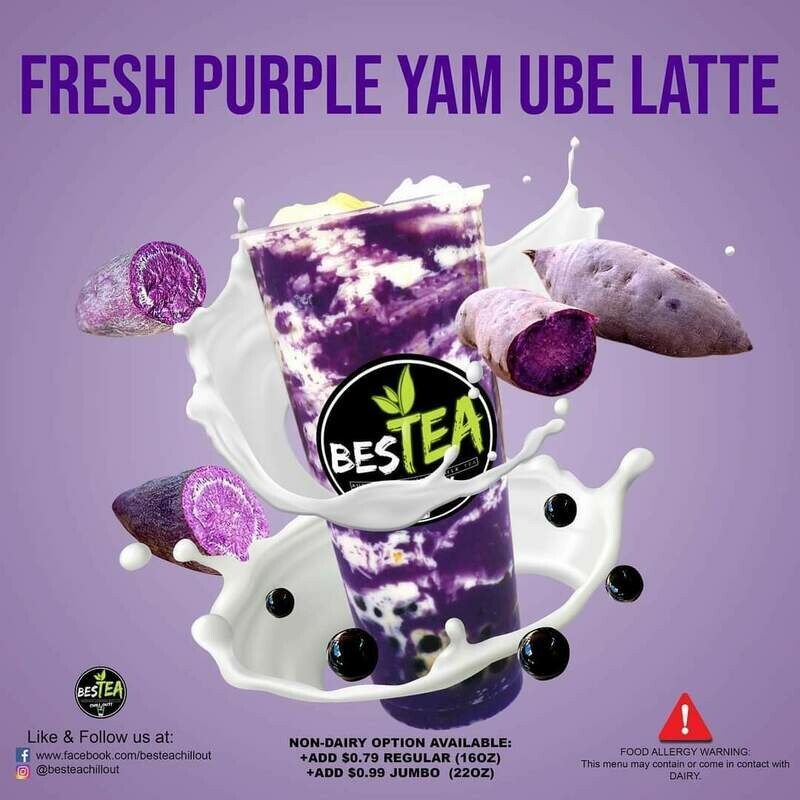 Fresh Purple Yam Ube Latte (Regular)