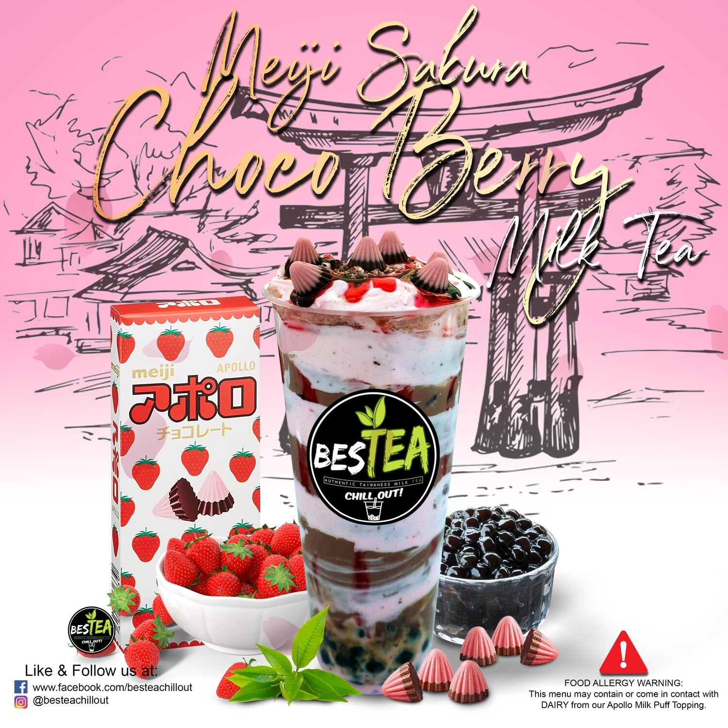 Meiji Sakura Choco Berry (Jumbo)