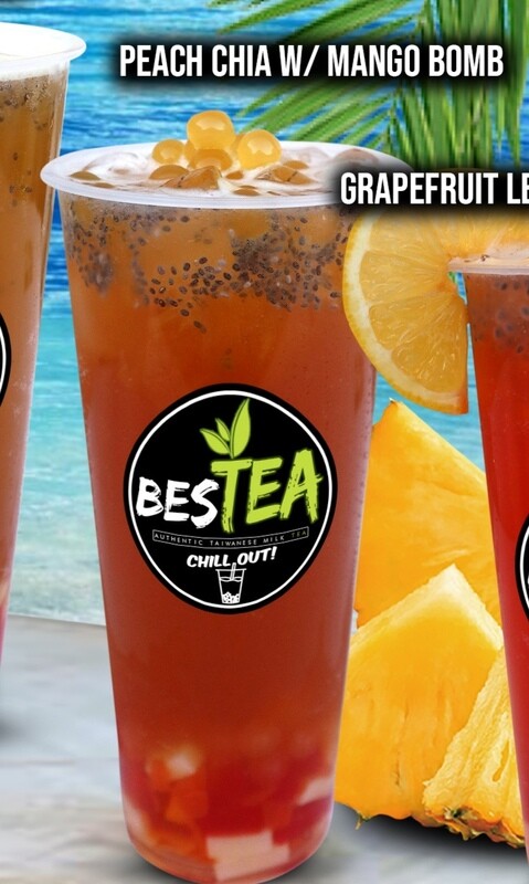 Peach Chia Diet Green Tea w/ Mango Bomb (Jumbo)