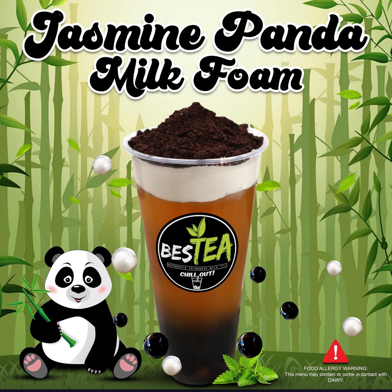Jasmine Panda Milk Foam (Jumbo)