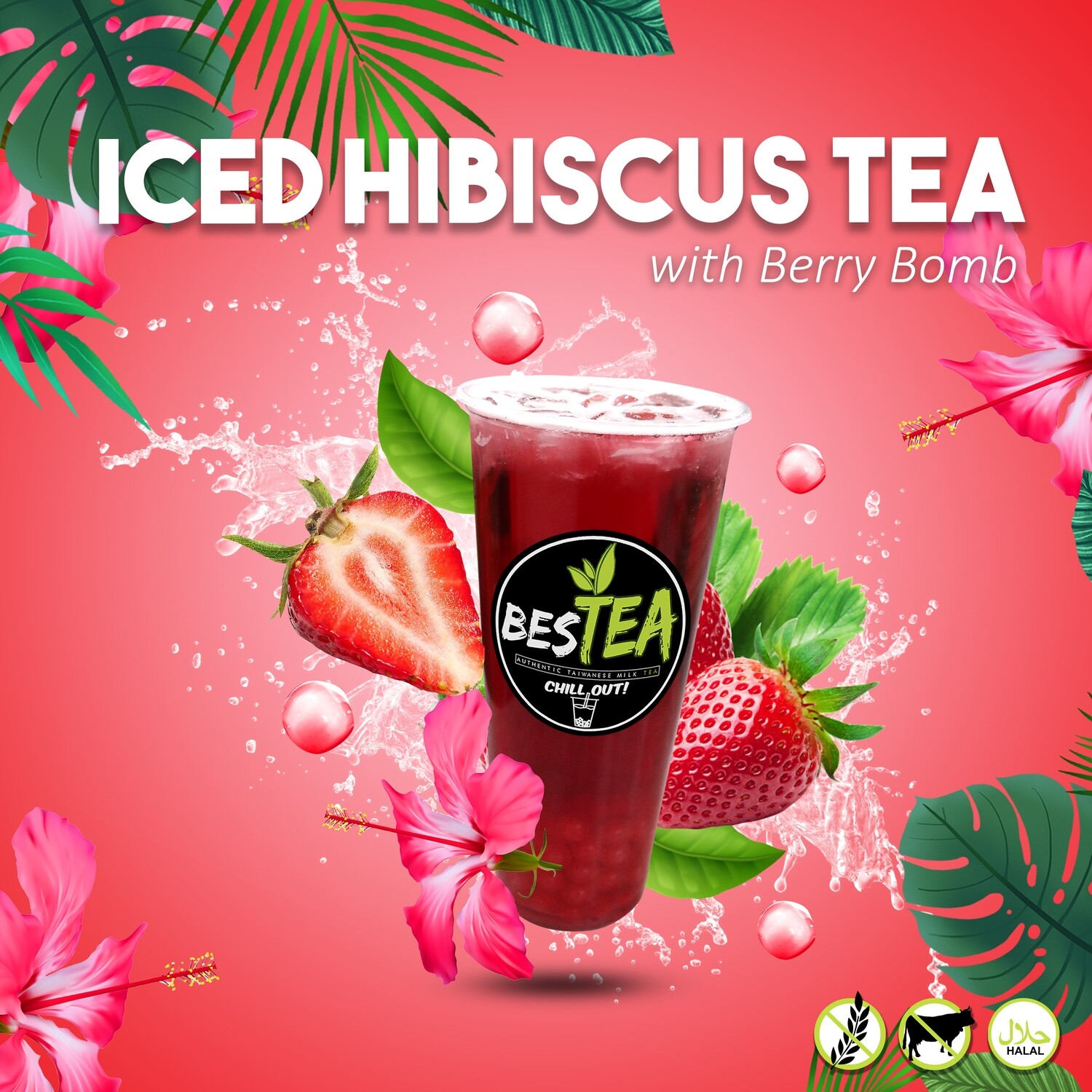 Iced Hibiscus w/ Berry Bomb (Regular)